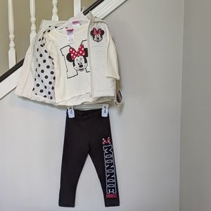 DISNEY shirt, vest, pant set